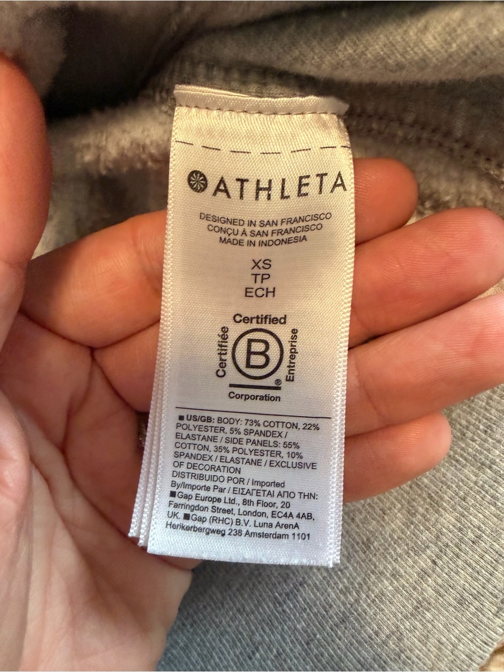 Athleta Heather Grey Crewneck Sweatshirt Size XS - Picture 5 of 5